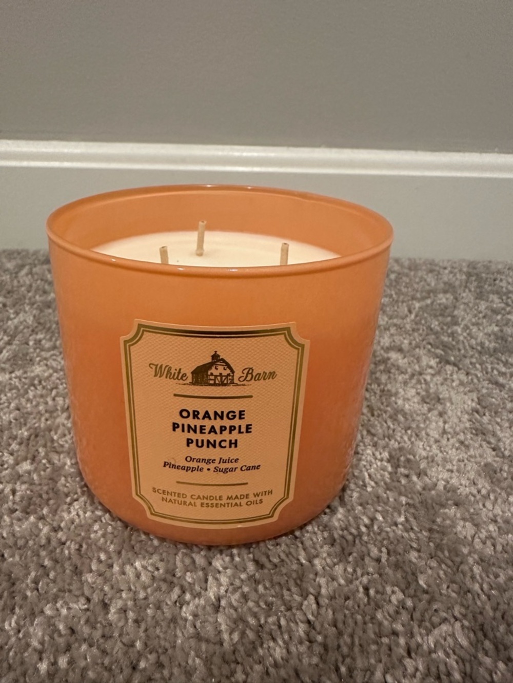 White Barn Orange Pineapple Punch Jar Candle - Orange